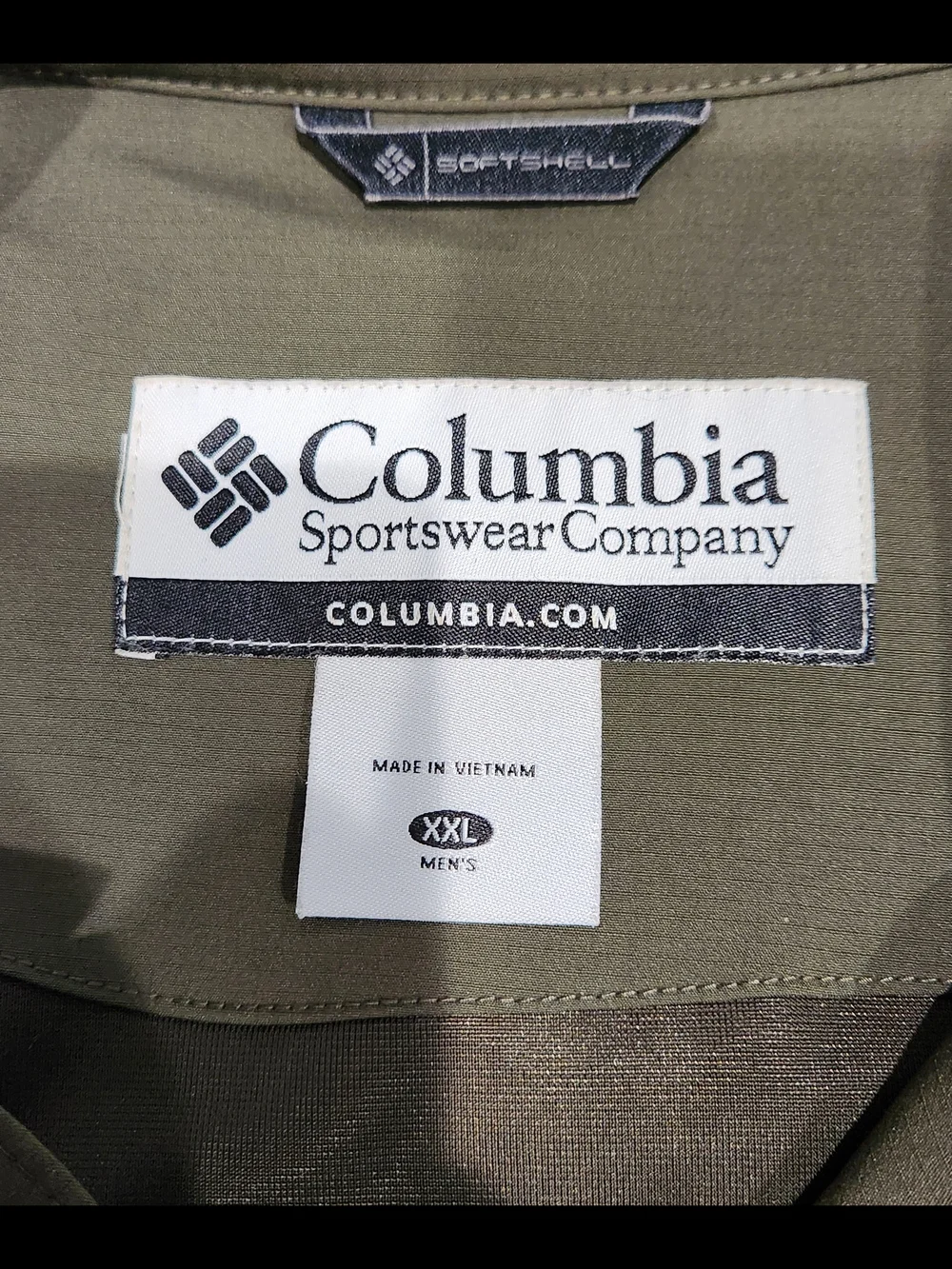 Columbia Olive Lightweight Zip Jacket
